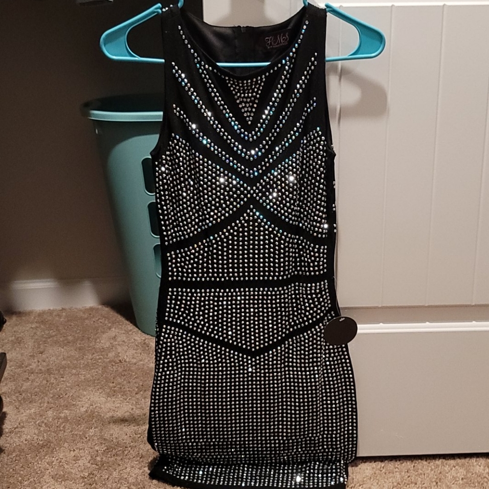 Brand new with tags rhinestone dress
